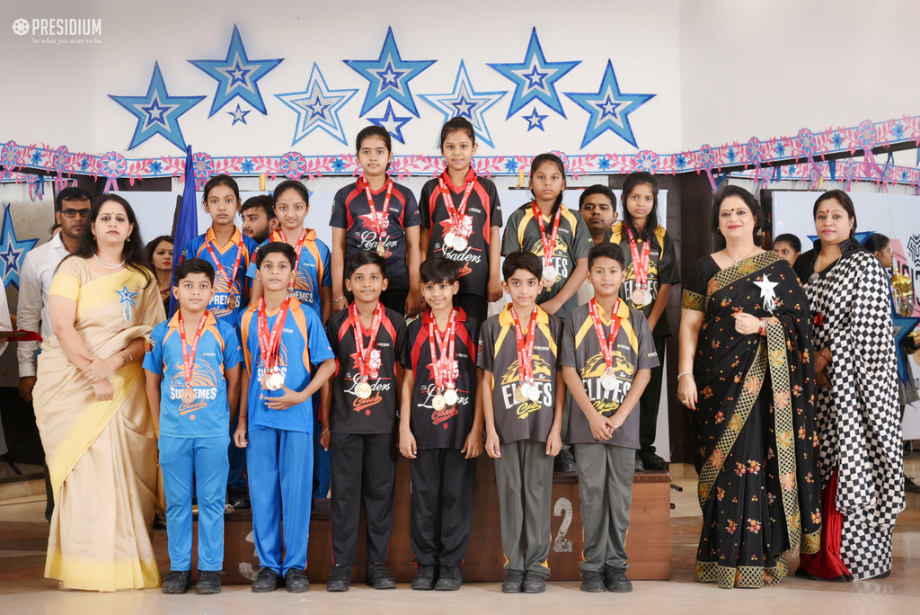 Presidium Rajnagar, SUDHA MA'AM ACKNOWLEDGES PRESIDIANS AT SPORTS PRIZE DISTRIBUTION