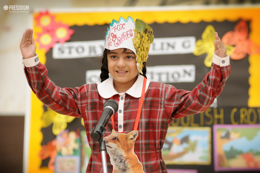 Presidium Indirapuram, LITTLE PRESIDIANS SHOWCASE THEIR CREATIVITY WITH STORYTELLING