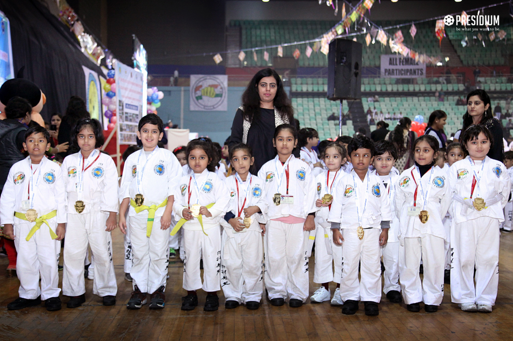 Presidium Dwarka-6, YOUNG SPORTSMEN CAPTIVATE ALL AT SUBJUNIOR TAEKWONDO CHAMPIONSHIP