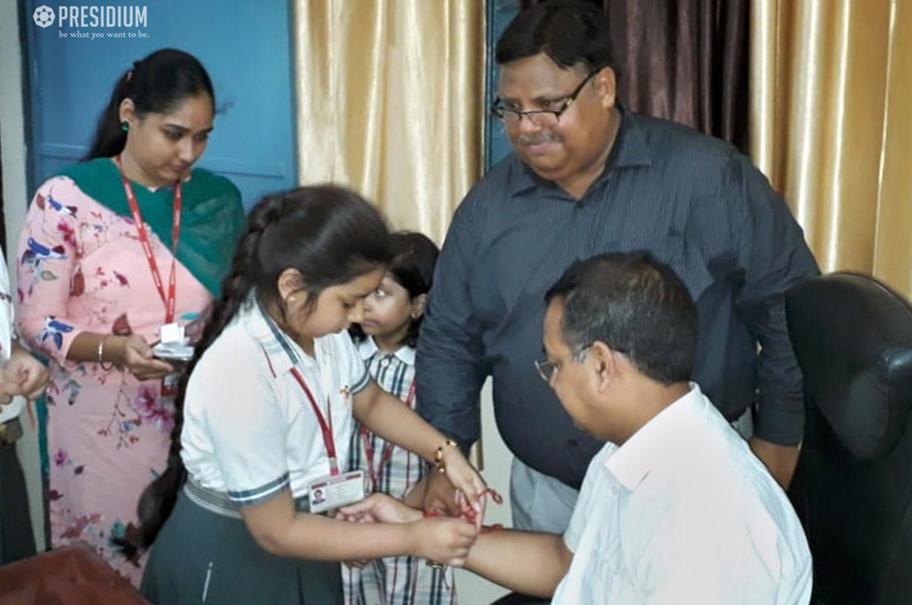 Presidium Rajnagar, PRESIDIANS VISIT ESTEEMED OFFICIALS AND SCHOOL TRUSTEE ON RAKSHABANDHAN