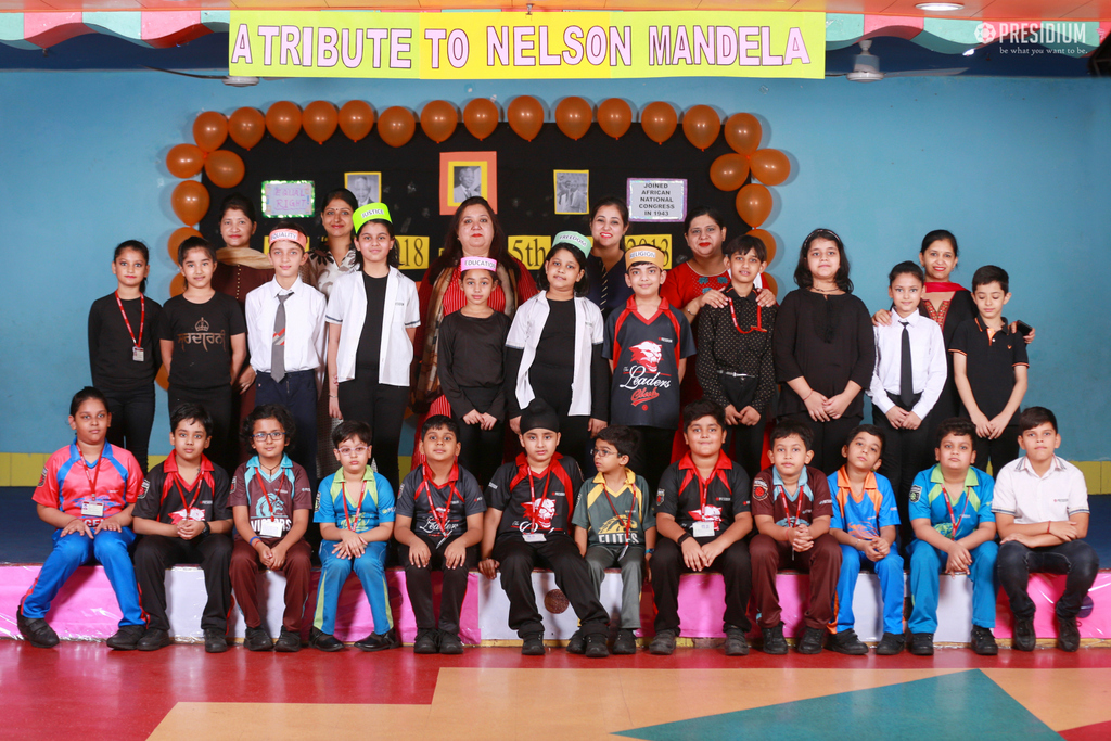 Presidium Vivek Vihar, PRESIDIANS HONOUR NELSON MANDELA WITH A SPECIAL ASSEMBLY