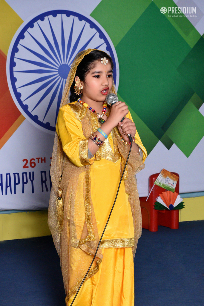 Presidium Vivek Vihar, SUDHA MA'AM JOINS LEADERS OF TOMORROW ON REPUBLIC DAY CELEBRATION