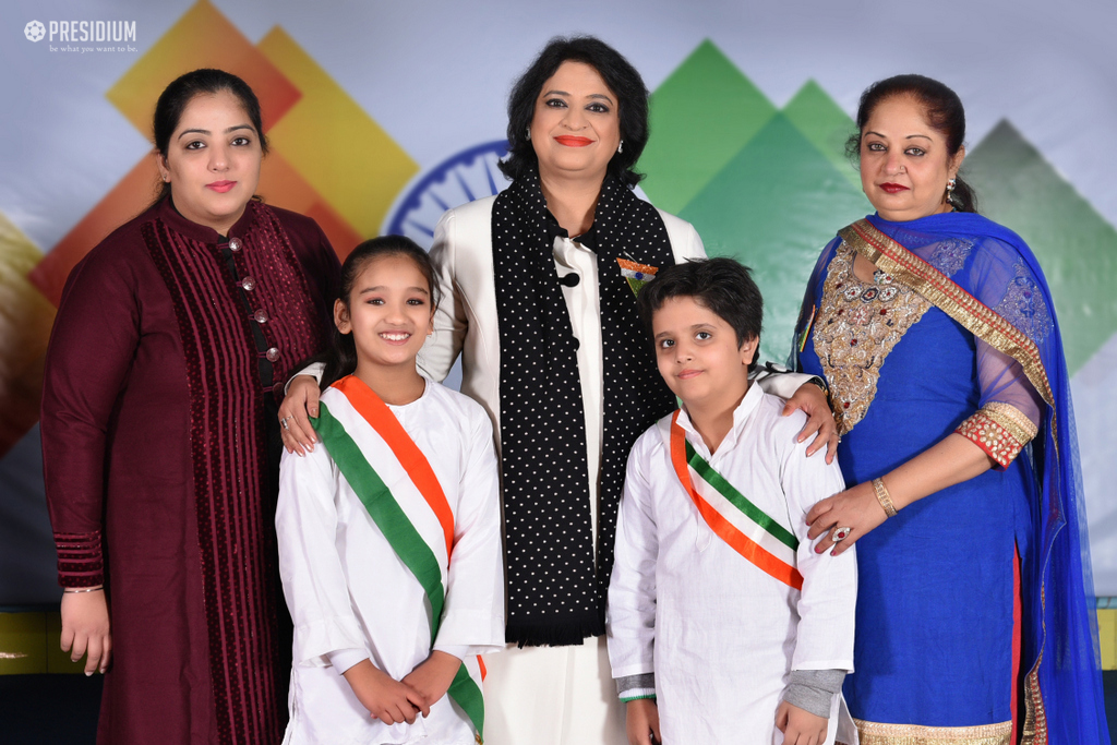 Presidium Vivek Vihar, SUDHA MA'AM JOINS LEADERS OF TOMORROW ON REPUBLIC DAY CELEBRATION