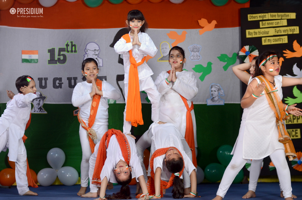 Presidium Vivek Vihar, INDEPENDENCE DAY SPREE FILLS THE AURA AT SCHOOL WITH PATRIOTISM