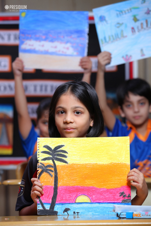 Presidium Indirapuram, CREATIVITY & ARTISTIC EXCELLENCE SOARS HIGH AT COLOURING CONTEST