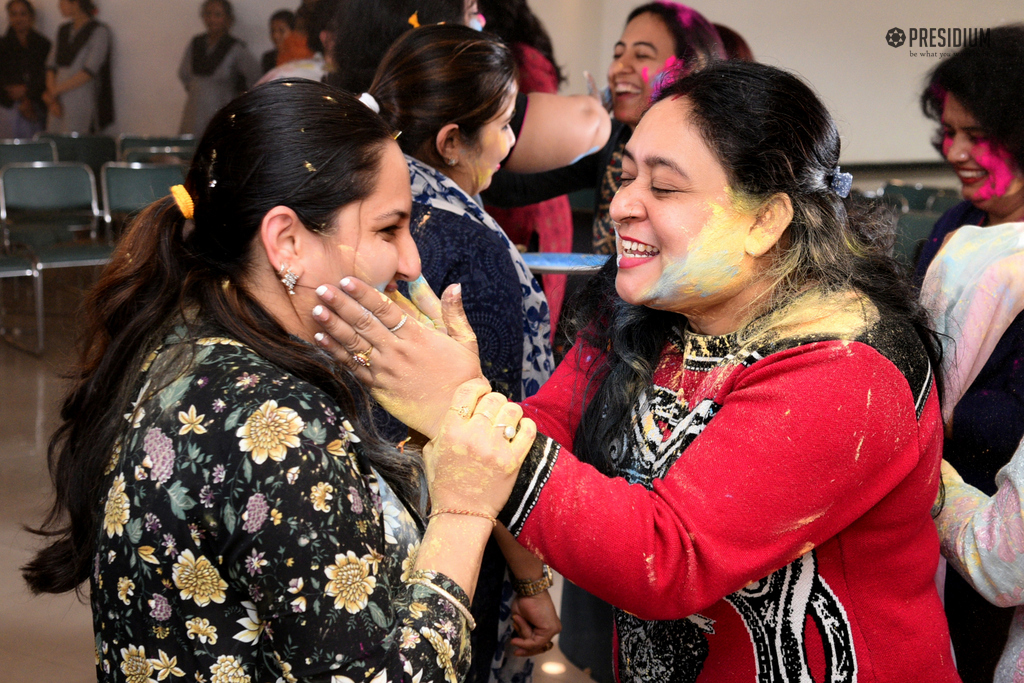 Presidium Gurgaon-57, A COLOURFUL HOLI CELEBRATION WITH MRS. SUDHA GUPTA