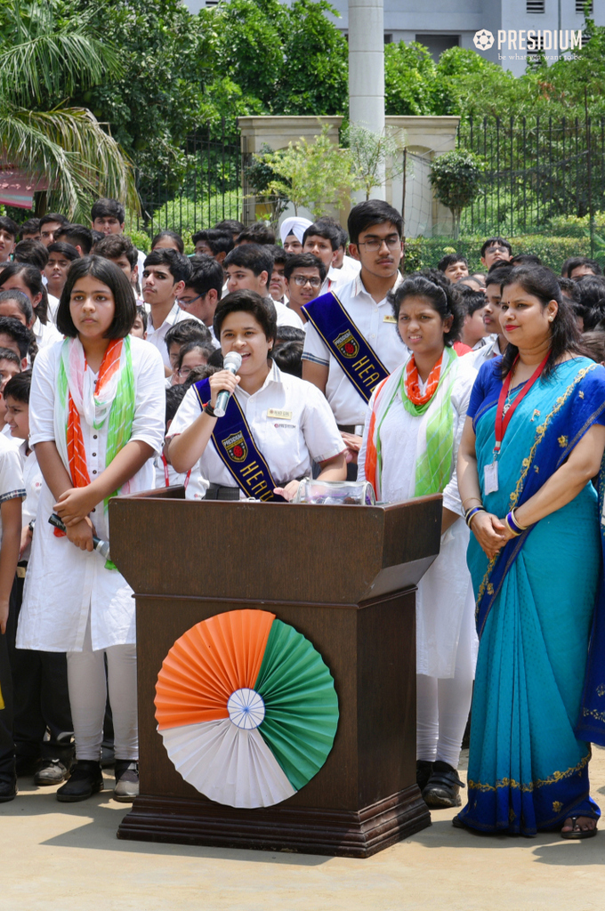 Presidium Indirapuram, MRS.SUDHA GUPTA GRACES THE GRAND INDEPENDENCE DAY CELEBRATION