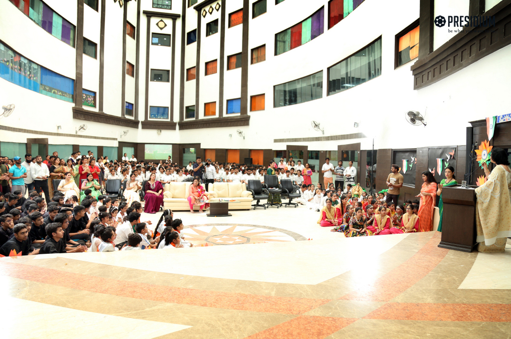 Presidium Indirapuram, MRS.SUDHA GUPTA GRACES THE GRAND INDEPENDENCE DAY CELEBRATION