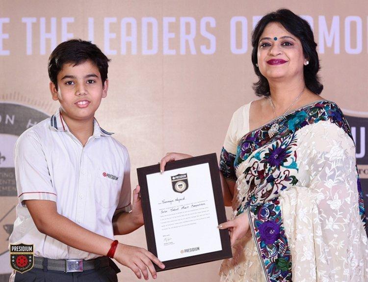 Presidium Indirapuram, PRESIDIUM’S YOUNG ACHIEVERS ACKNOWLEDGED AT CHAIRPERSON HONOURS-A GRAND CEREMONY