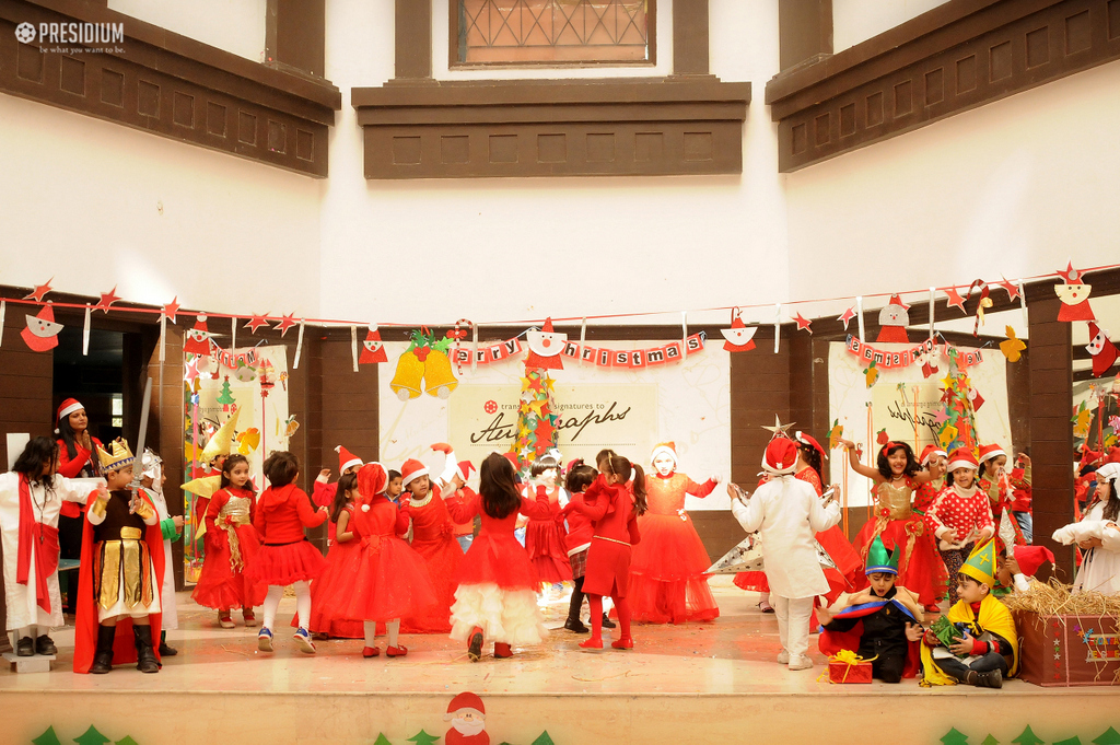 Presidium Indirapuram, ASSEMBLY ON CHRISTMAS TEACHES LITTLE PRESIDIANS TO CARE & SHARE