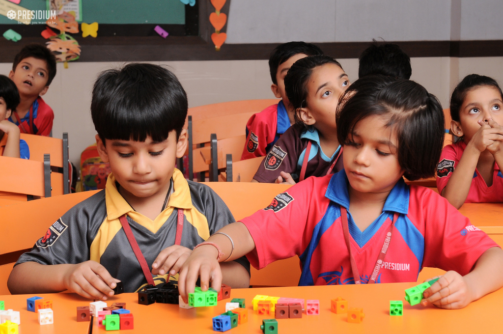 Presidium Rajnagar, LEARNING CONCEPT OF SUBTRACTION WITH JODO BLOCKS