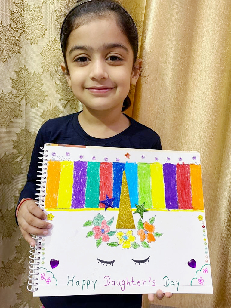 Presidium Gurgaon-57, STUDENTS CELEBRATE DAUGHTER’S DAY WITH A CARD MAKING ACTIVITY Presidium Gurgaon-57, STUDENTS CELEBRATE DAUGHTER’S DAY WITH A CARD MAKING ACTIVITY