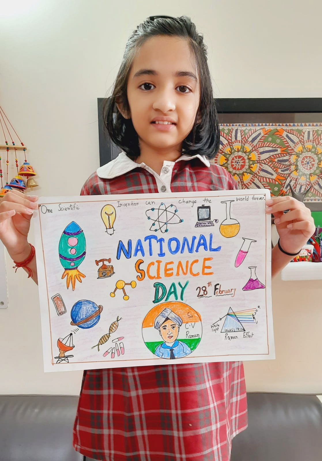 Presidium Gurgaon-57, NATIONAL SCIENCE DAY: STUDENTS PAY TRIBUTE TO C.V. RAMAN Presidium Gurgaon-57, NATIONAL SCIENCE DAY: STUDENTS PAY TRIBUTE TO C.V. RAMAN