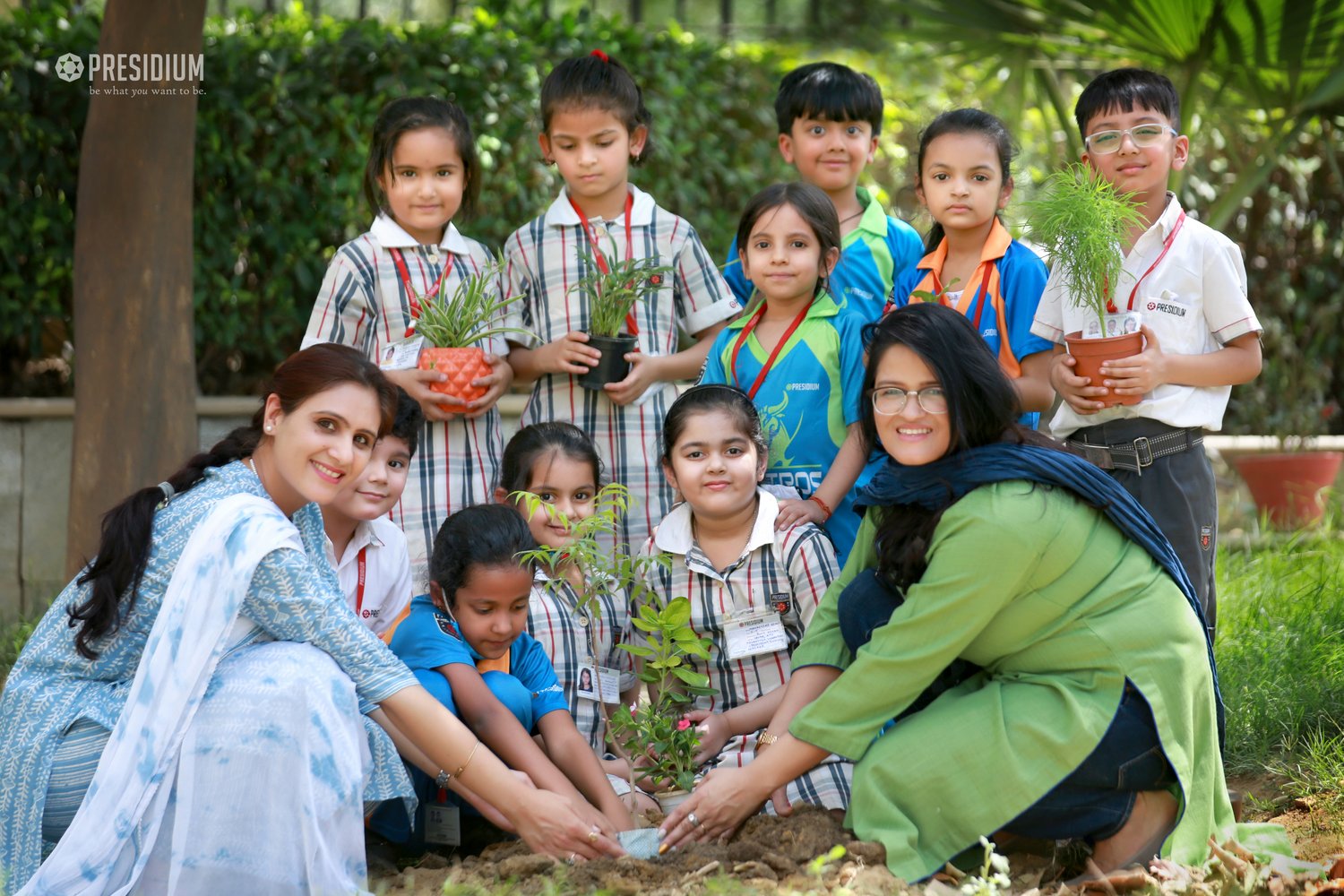 Presidium Indirapuram, PRESIDIANS CELEBRATE EARTH DAY WITH A PLEDGE TO SAVE ENVIRONMENT! 