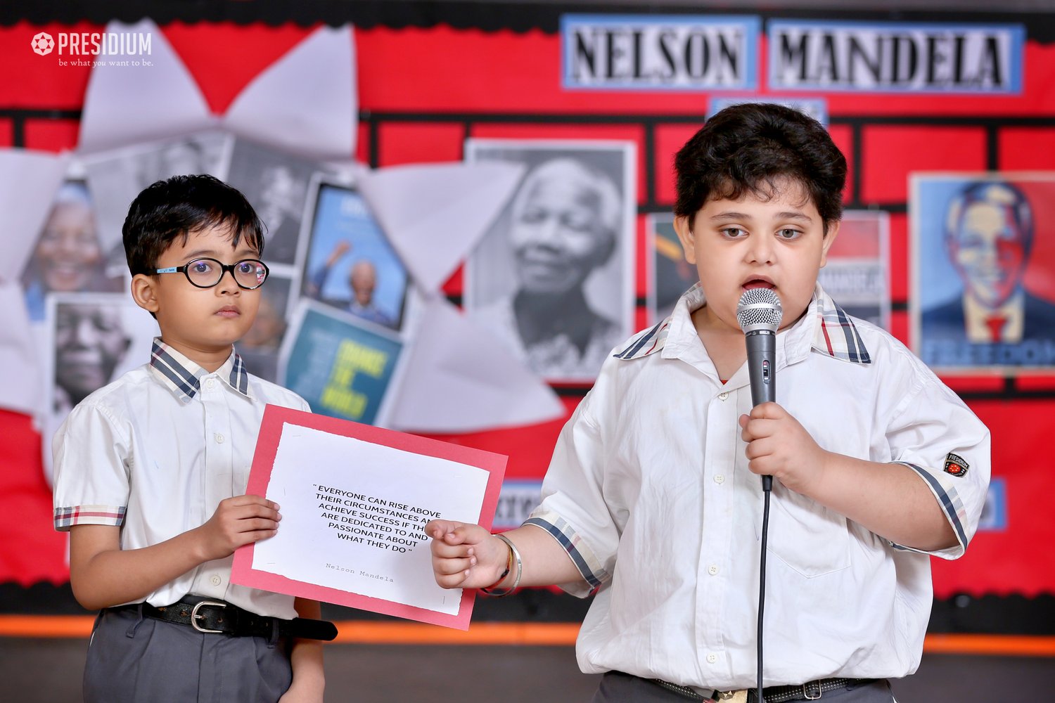 Presidium Noida-31, PRESIDIANS REMEMBER THE TEACHINGS OF NELSON MANDELA Presidium Noida-31, PRESIDIANS REMEMBER THE TEACHINGS OF NELSON MANDELA