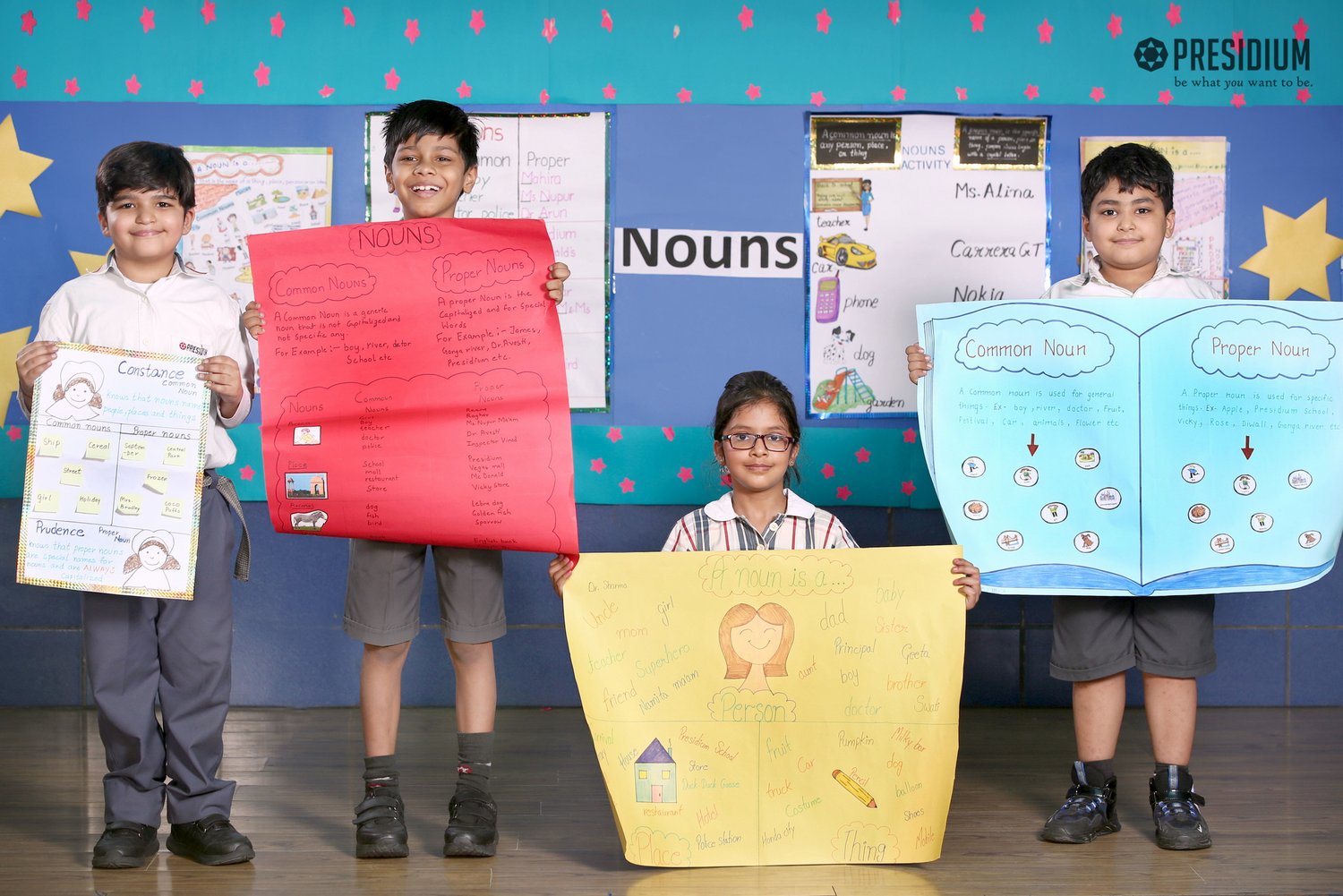 Presidium Punjabi Bagh, STUDENTS RECAPITULATE THE TOPIC OF NOUN & ITS TYPES