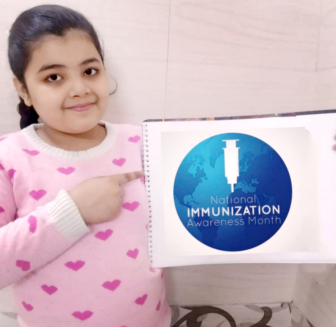 Presidium Punjabi Bagh, STUDENTS MARK NATIONAL IMMUNIZATION DAY WITH ZEAL