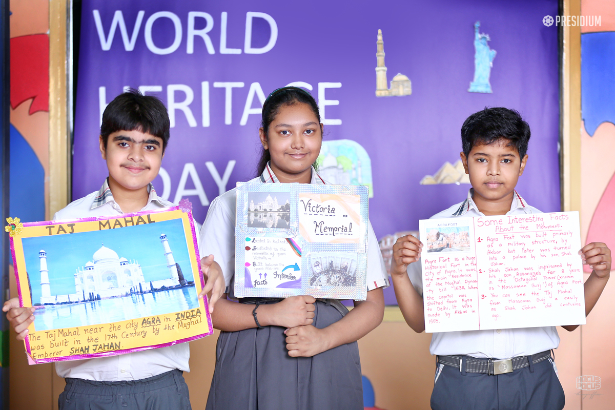 Presidium Pitampura, STUDENTS OBSERVE WORLD HERITAGE DAY WITH SPECIAL ASSEMBLY 