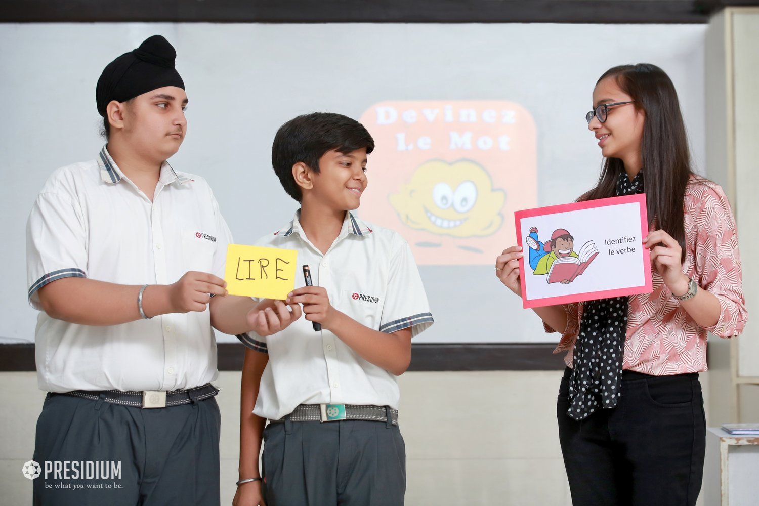 Presidium Rajnagar, STUDENTS EXPAND THEIR FRENCH VOCABULARY!