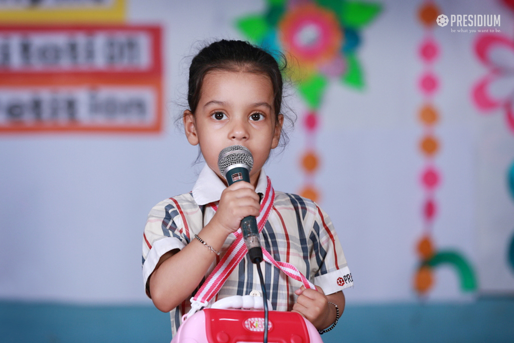 Presidium Vivek Vihar, RHYME RECITATION COMPETITION ENHANCES CONFIDENCE OF STUDENTS