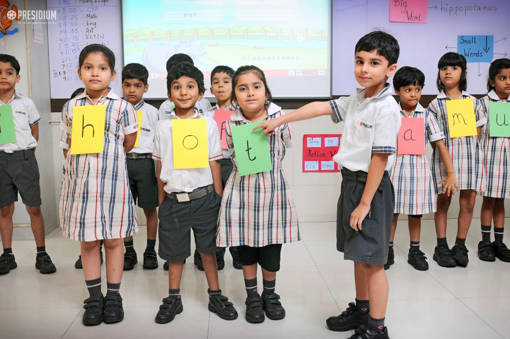Presidium Rajnagar, PRESIDIANS LEARN NEW SPELLINGS & WORDS WITH WORD MAKING ACTIVITY