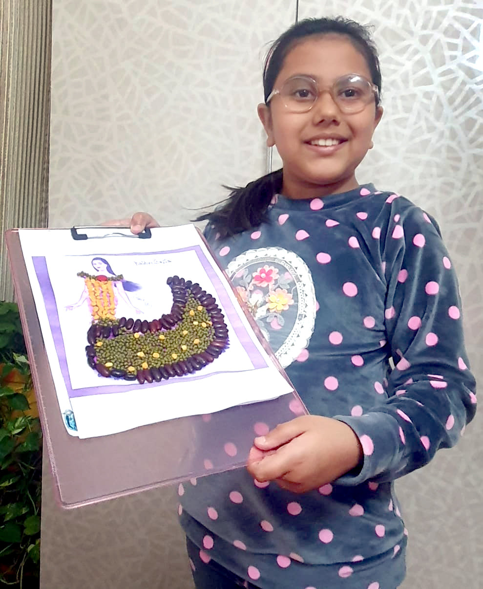 Presidium Dwarka-6, STUDENTS SHOWCASE THEIR CREATIVITY WITH TEXTILE ACTIVITY