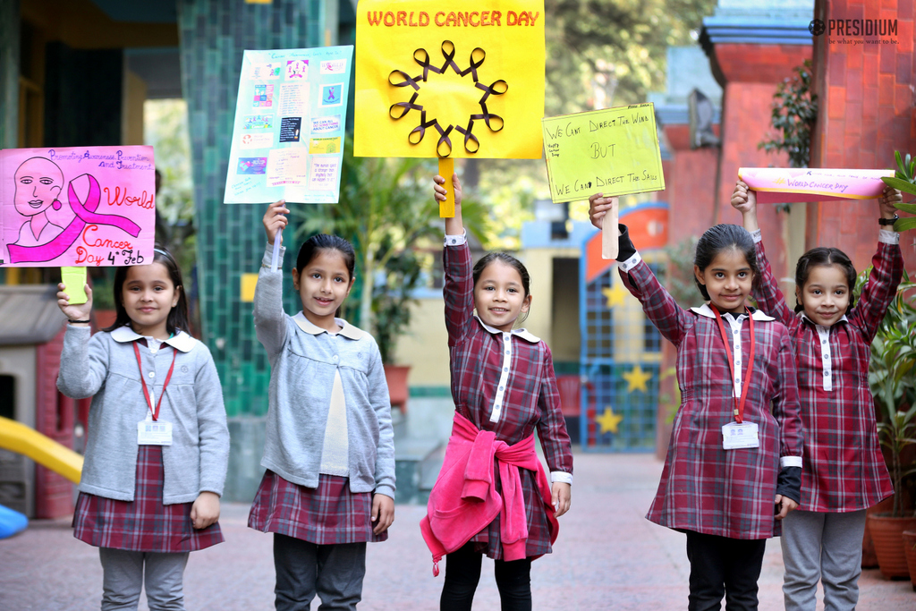 Presidium Vivek Vihar, PRESIDIANS DOING THEIR BIT ON WORLD CANCER DAY