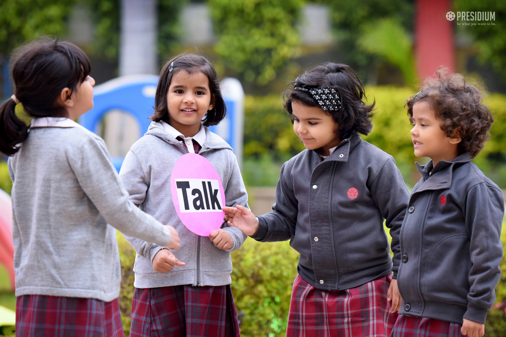 Presidium Dwarka-6, AN ACTIVITY IS ORGANIZED FOR STUDENTS TO LEARN ACTION WORDS