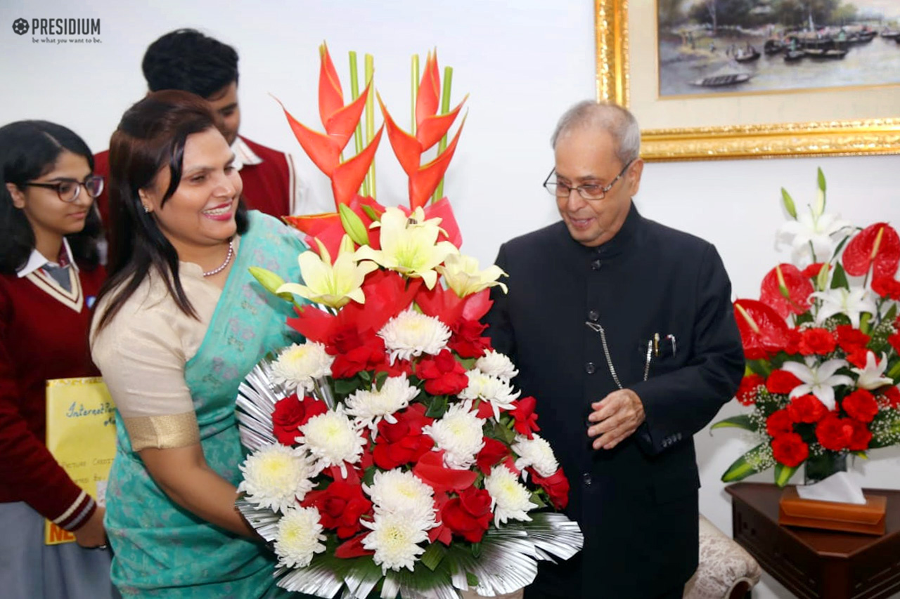 Presidium Indirapuram, BIRTHDAY CELEBRATIONS WITH FORMER PRESIDENT,SHRI PRANAB MUKHERJEE