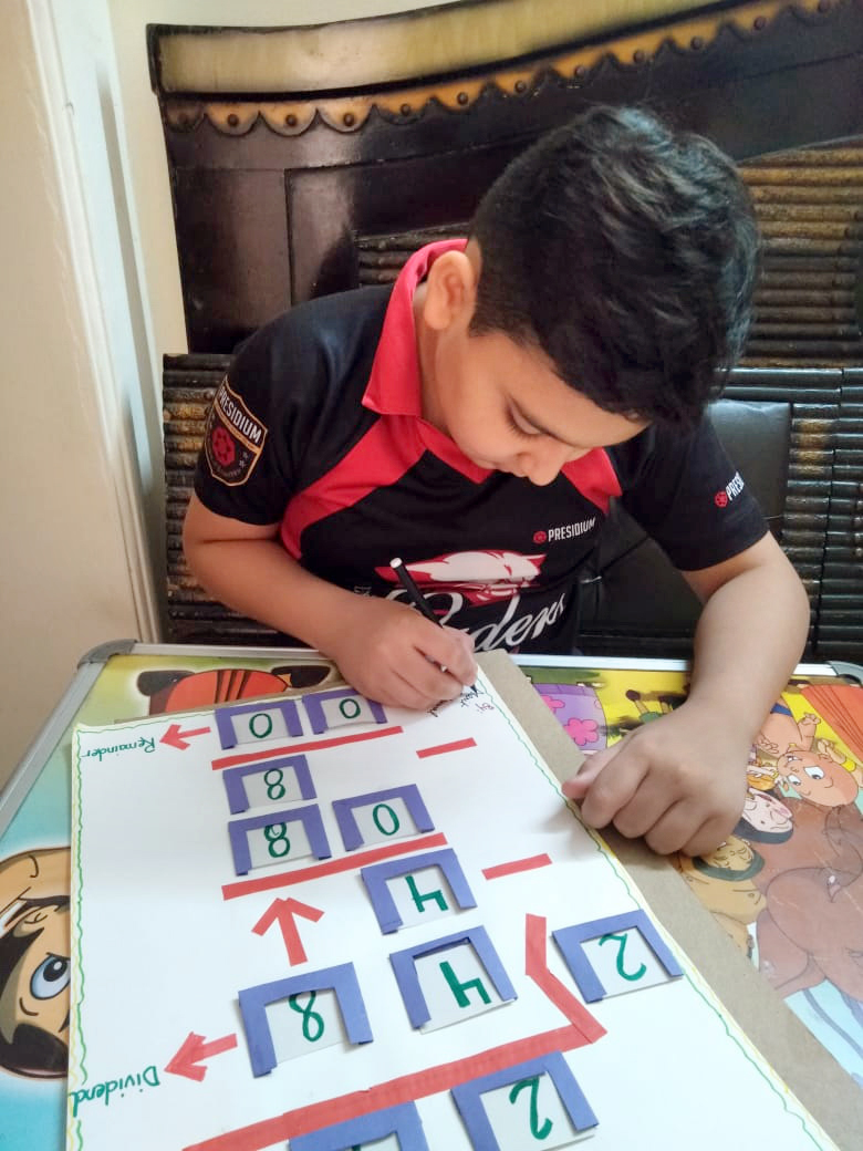 Presidium Rajnagar, STUDENTS ENHANCE THEIR MATHEMATICAL SKILLS WITH A FUN ACTIVITY