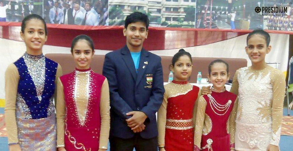 Presidium Indirapuram, CBSE Nationals: Presidium Gymnasts outshine with 7 medals!
