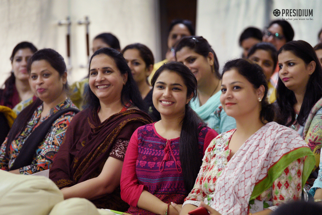 Presidium Indirapuram, CHAIRPERSON, MRS SUDHA GUPTA CONDUCTS AN INCITING SEMINAR ON ‘BEING