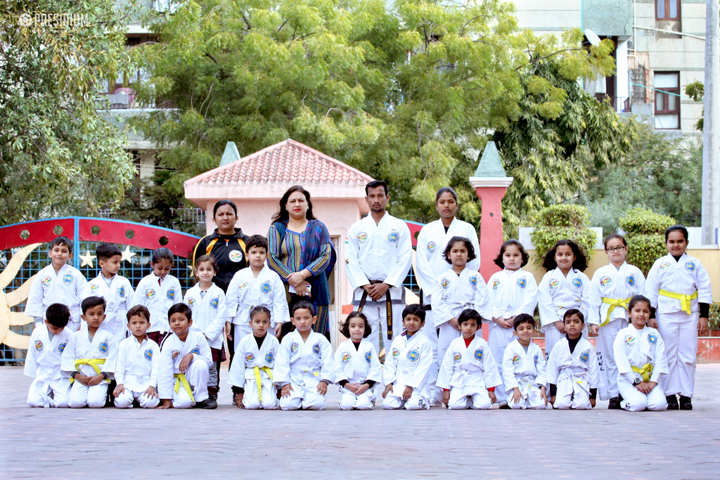 Presidium Dwarka-6, PRESIDIANS SHOWCASE THEIR TECHNIQUE AT TAEKWONDO BELT TEST EVENT!