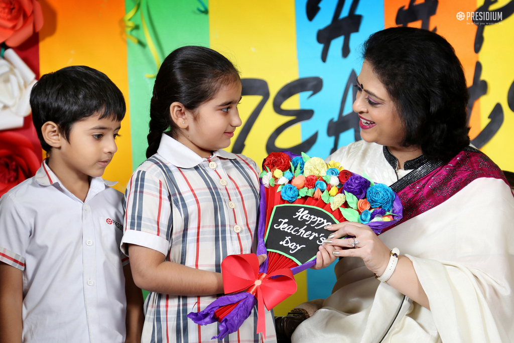 Presidium Dwarka-6, MRS.SUDHA GUPTA GRACES TEACHER’S DAY CELEBRATIONS AT PRESIDIUM