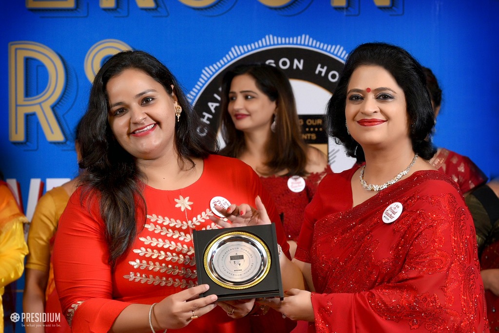 Presidium Gurgaon-57, MRS. SUDHA GUPTA MA’AM  ACKNOWLEDGES TEACHERS  AT CHAIRPERSON HONOURS