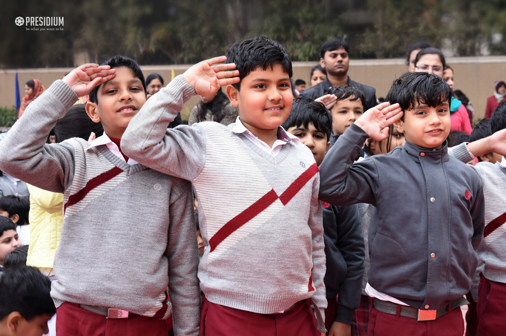 Presidium Gurgaon-57, SUDHA MAM CELEBRATES 69TH REPUBLIC DAY WITH PATRIOTIC PRESIDIANS