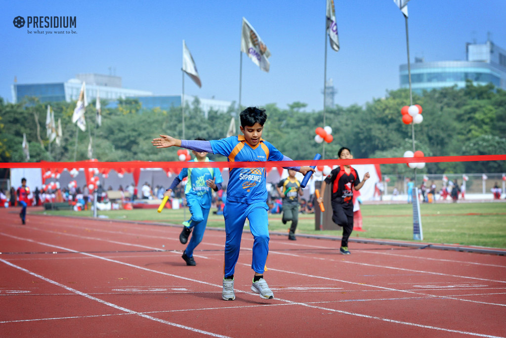 Presidium Gurgaon-57, SPORTS DAY: A DAY FILLED WITH THE EXHILARATION OF JOY & VICTORY