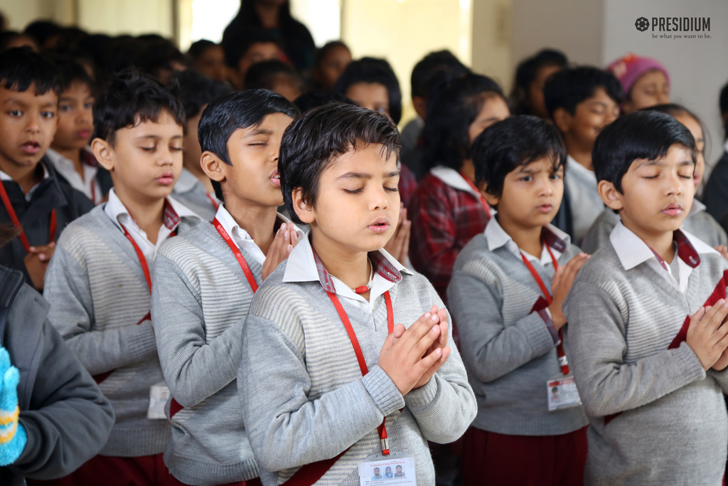 Presidium Gurgaon-57, STUDENTS ORGANIZE SPECIAL ASSEMBLY ON UNICEF DAY