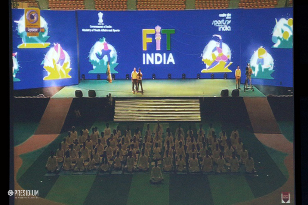 Presidium Indirapuram, PRESIDIANS SUPPORT ‘FIT INDIA MOVEMENT’ ON NATIONAL SPORTS DAY