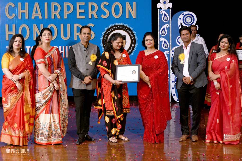 Presidium Indirapuram, TEACHERS RECEIVE RECOGNITION AT CHAIRPERSON HONOURS FOR TEACHERS