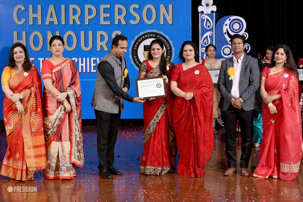 Presidium Indirapuram, TEACHERS RECEIVE RECOGNITION AT CHAIRPERSON HONOURS FOR TEACHERS