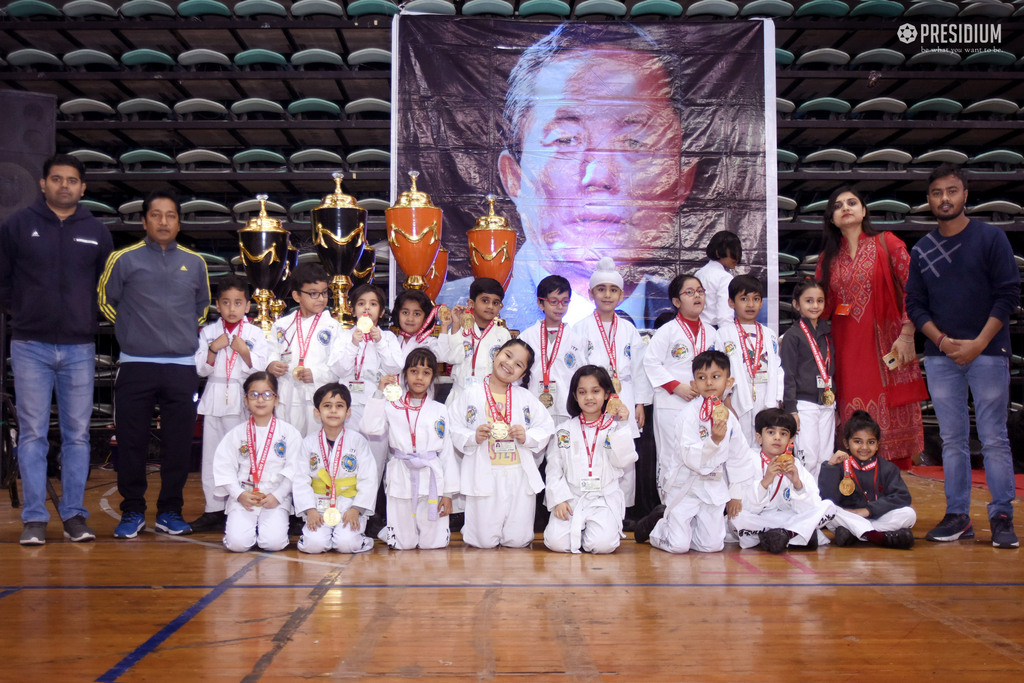 Presidium Indirapuram, LITTLE CHAMPIONS WIN A GOLD MEDAL IN ITF TAEKWONDO CHAMPIONSHIP