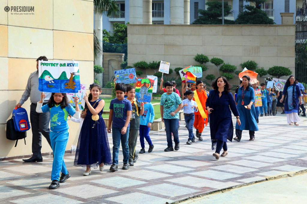 Presidium Indirapuram, PRESIDIANS ORGANISE RALLY FOR RIVERS ON WORLD RIVERS DAY