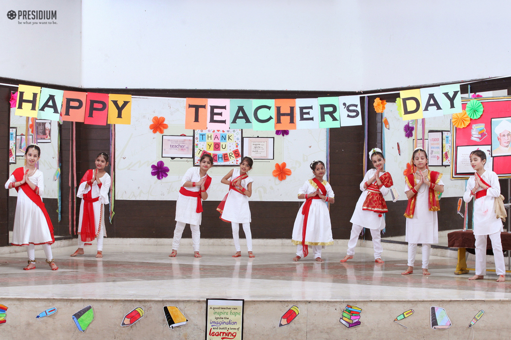 Presidium Indirapuram, PRESIDIANS HONOUR THEIR TEACHERS ON TEACHERS' DAY