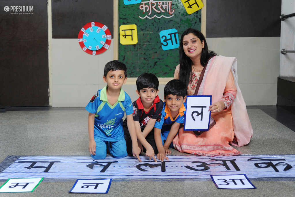 Presidium Indirapuram, LEARNING THE OFFICIAL LANGUAGE-HINDI THROUGH FUN ACTIVITIES