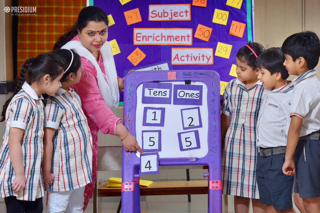 Presidium Indirapuram, MASTERING THE CONCEPT OF SERIATION THROUGH MATH GRID