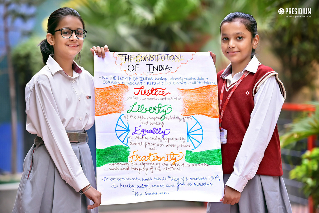 Presidium Pitampura, STUDENTS CELEBRATE NATIONAL CONSTITUTION DAY 