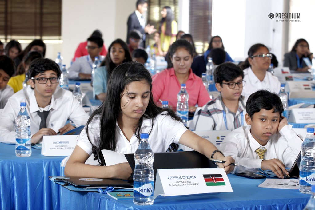 Presidium Gurgaon-57, STUDENTS OF PRESIDIUM GURGAON DAZZLE AT THE PMUN 2017 CONFERENCE