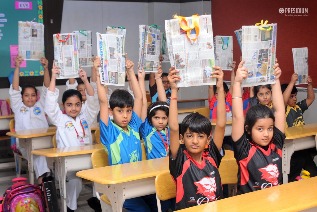 Presidium Rajnagar, PRESIDIANS TAKE A STEP TOWARDS A GREENER PLANET WITH PAPER BAGS