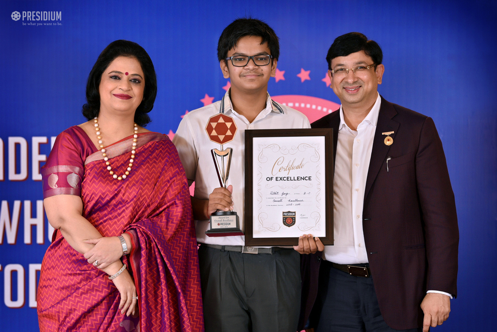 Presidium Gurgaon-57, ACADEMIC EXCELLENCE AWARDS LAUDS EFFORTS OF STUDENTS IN 2018-19